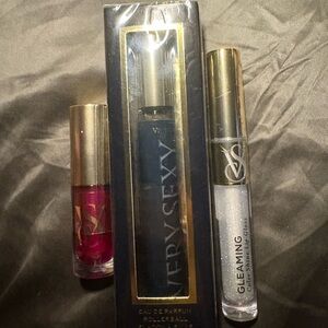 Victoria's Secret Very Sexy Perfume-Mulberry lip- Glimmer Lip Gloss BNIB All 3!